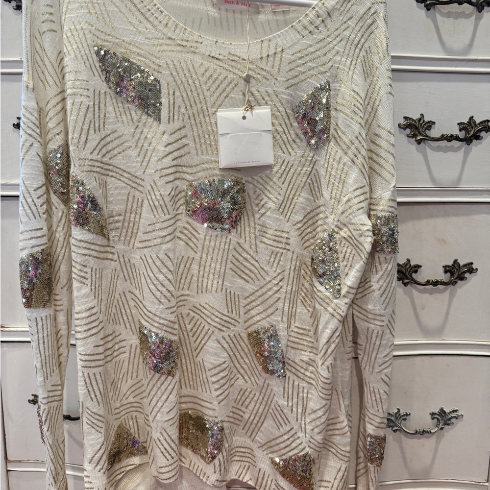 Sass & bide Chic Sequin Patterned Sweater